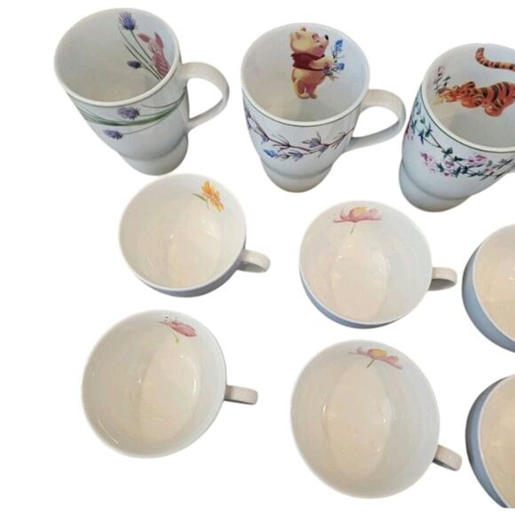 Disney China Winnie The Pooh Mugs And Saucer Set Of 10 By AA Milne & EH Shepard - Picture 3 of 7